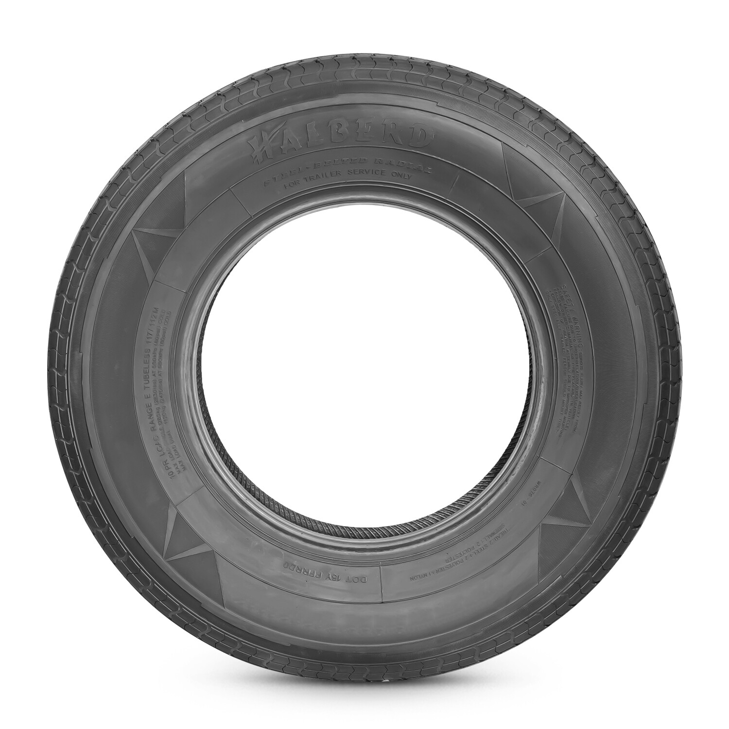 Set 4 175 80 13 Trailer Tires Radial ST175/80R13 8 PR Heavy Duty Tubeless Tyres