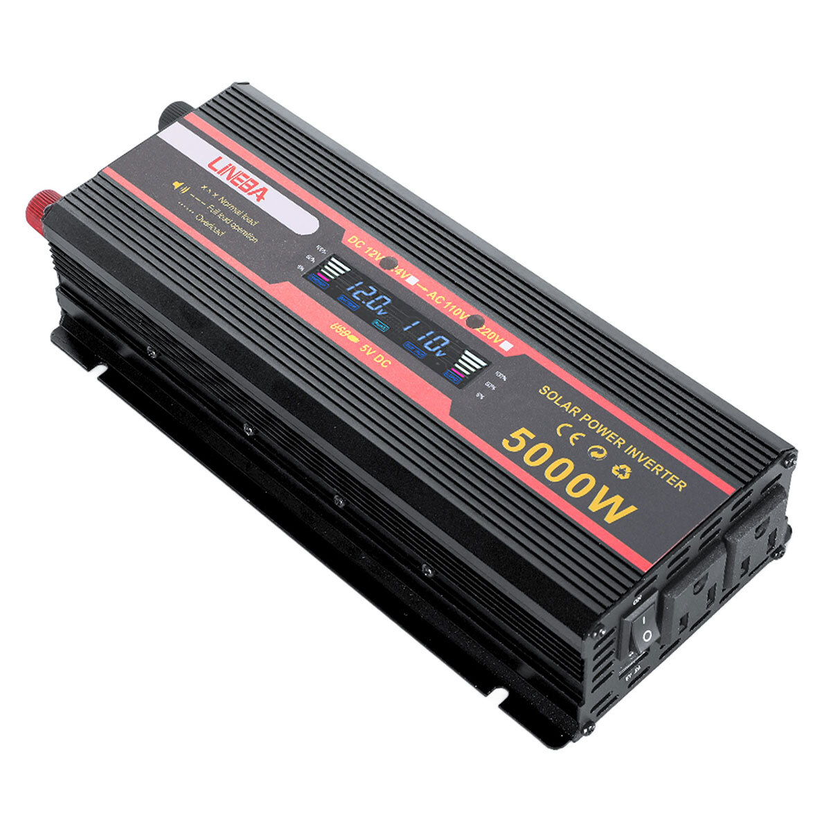 5000W 2500W 1500W Car Power Inverter DC 12V To AC 110V 120V Adapter Converter US