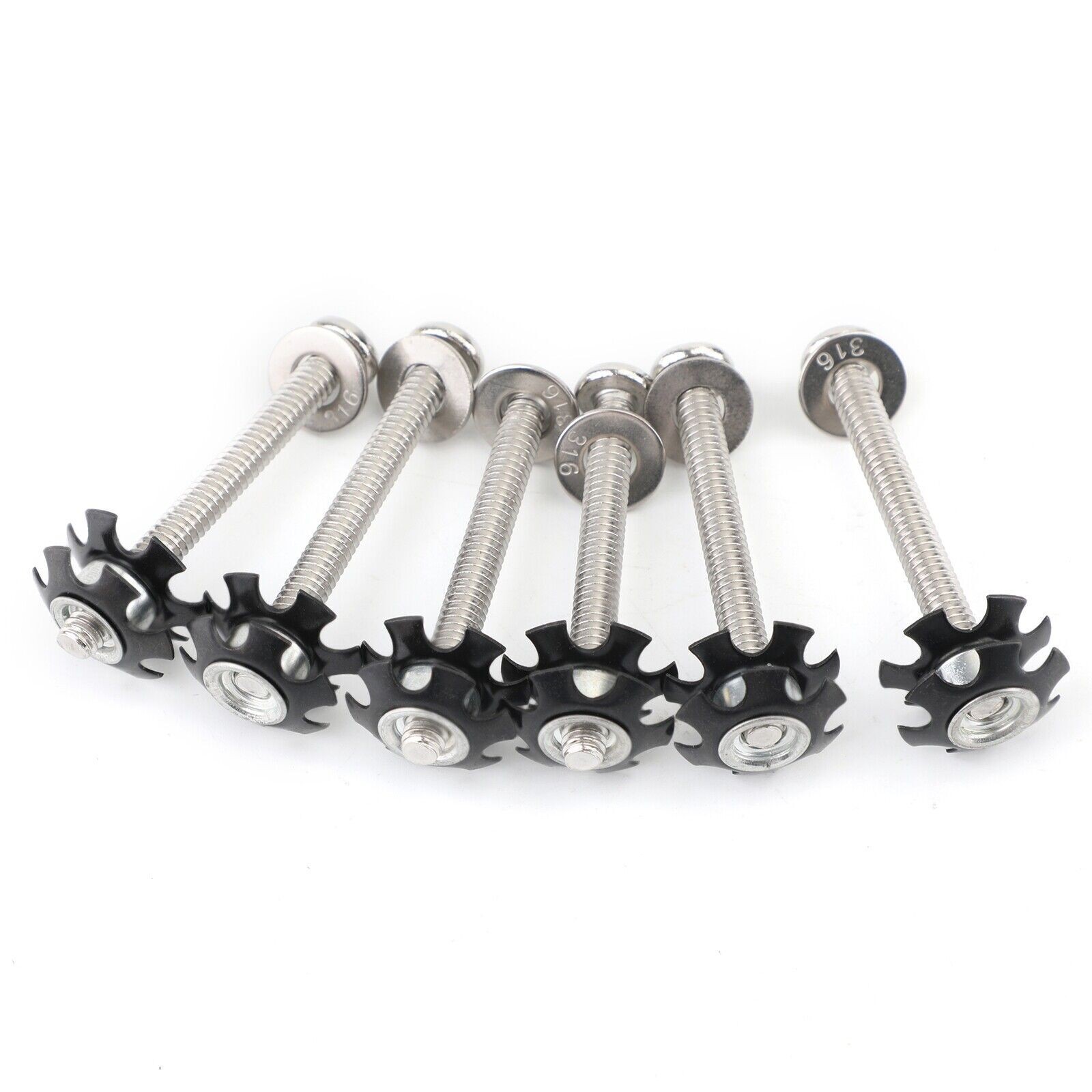 6PCS RV LADDER REPAIR KIT nuts Stainless Bunk Motorhome Parts Camper Trailer