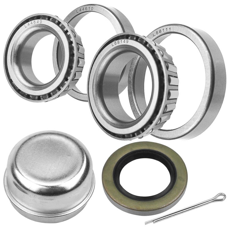 Set of 2 3500lb Axle Trailer Hub Wheel Bearings Kits L44649 L68149 w/Grease Seal