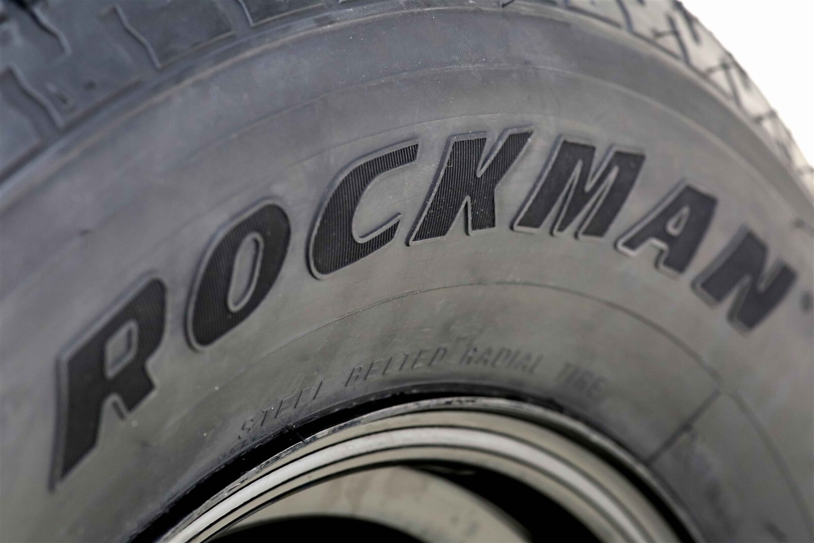ROCKMAN Trailer Tire Rim ST205/75R15 8-Ply D 107M 5 Lug on 5″ PCD Black Mod Rim
