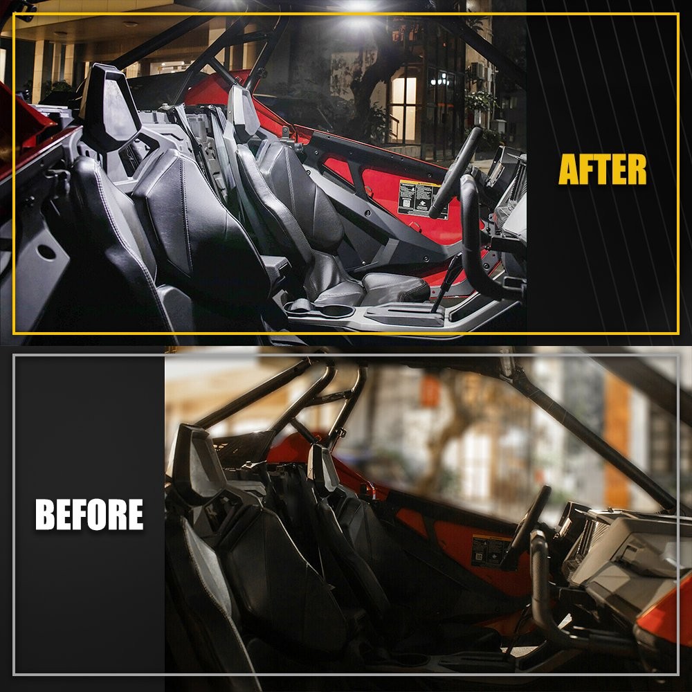 Universal Roll Bar Mount Dome Light LED Light USB Kit for UTV ATV Car Bike Camp