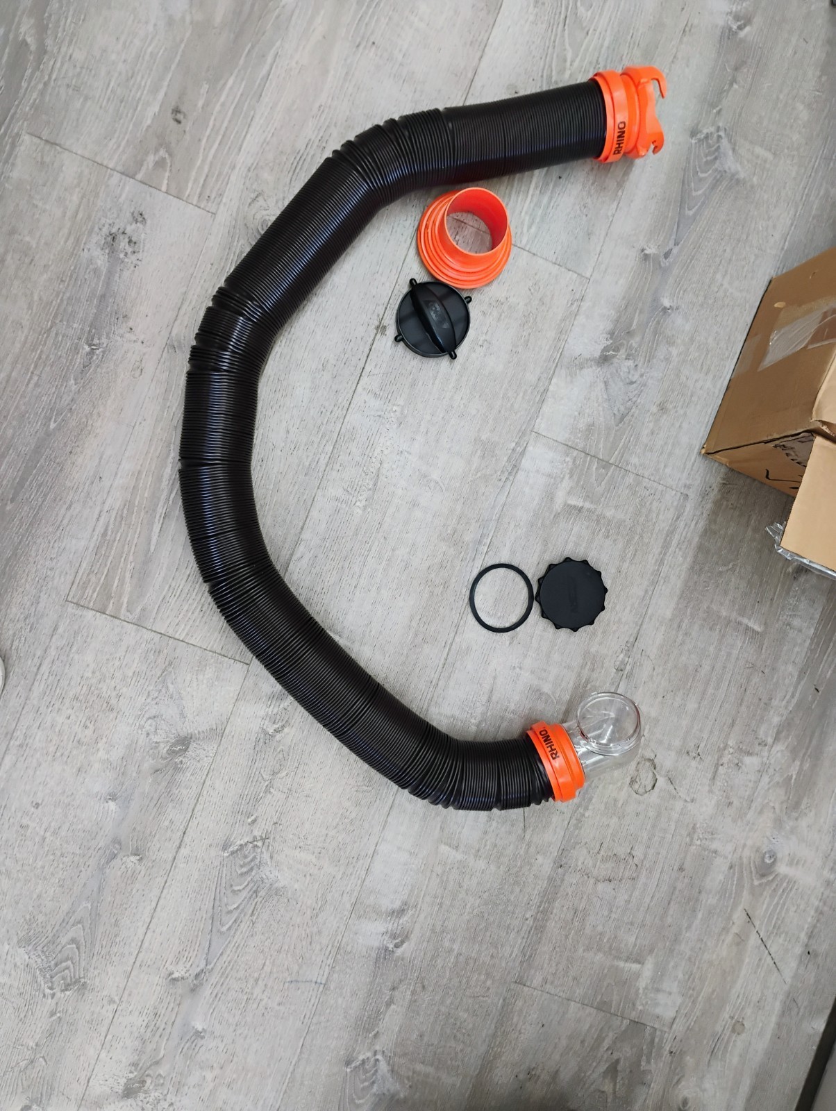 Camco RhinoFLEX 15 Sewer Hose Kit W/Elbow Caps