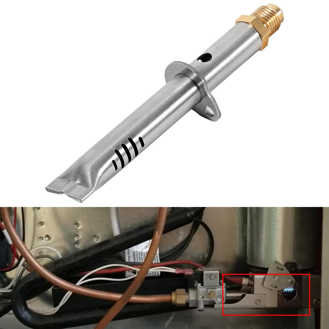 for Norcold 621957 RV Refrigerator Burner Orifice Assembly With Orifice Adapter