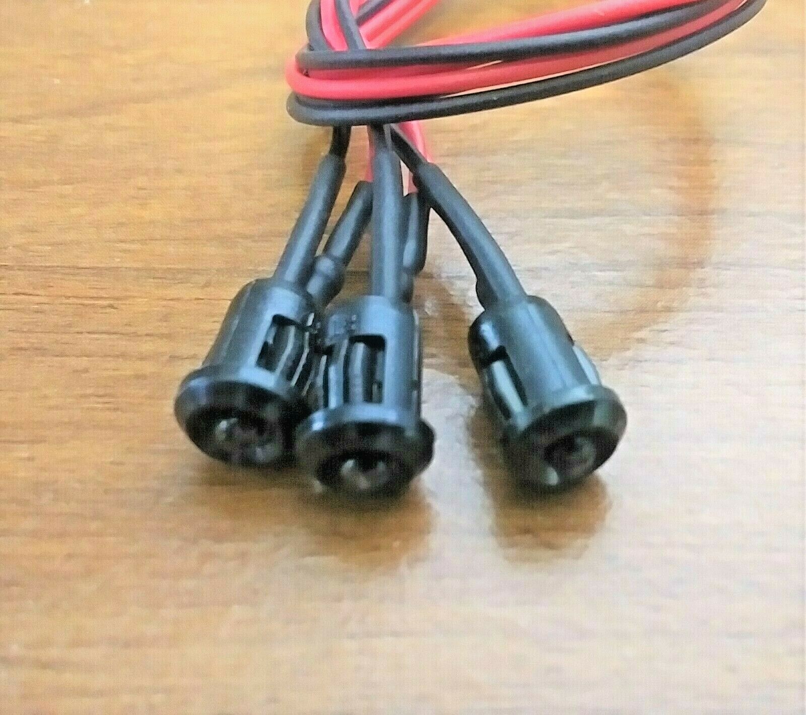3 Bright BBT 12 volt White LED 1/4″ Mini RV Indicator Lights