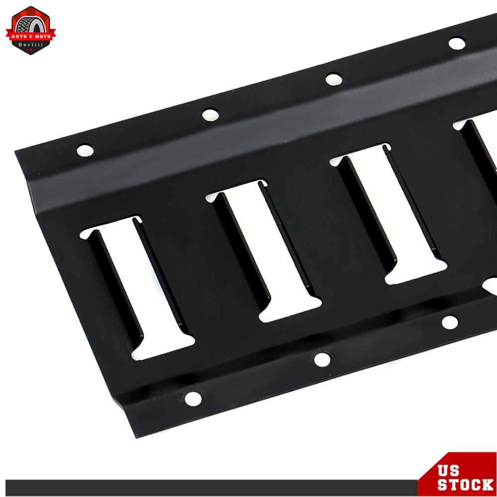 E Track Bar Rails Powder Coat Stainless Steel E Track Tie Down Rail Kit 5′ 8Pcs