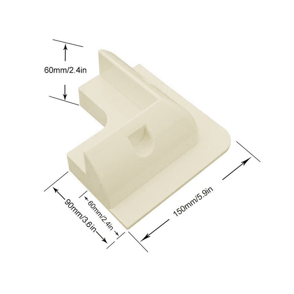 4Pcs Solar Panel Roof Mounting Brackets White Reusable Stand for Car and Rv