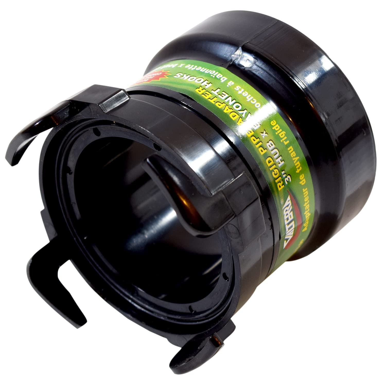 Valterra T1028 Rotating Rigid Pipe Adapter – 3″ Hub x Bayonet Klein, Black