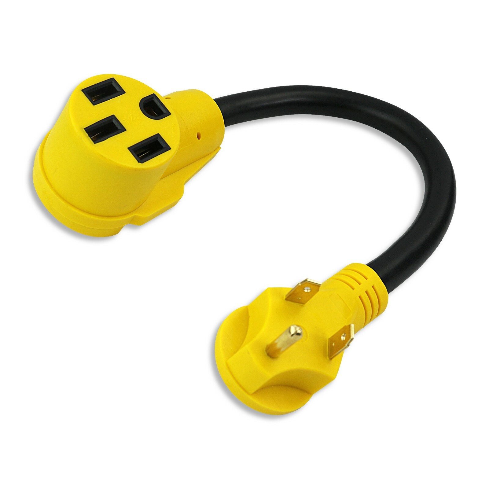 50 Amp Female to 30 Amp Male Dogbone Adapter RV Electrical Cord Cable 18″ INCH