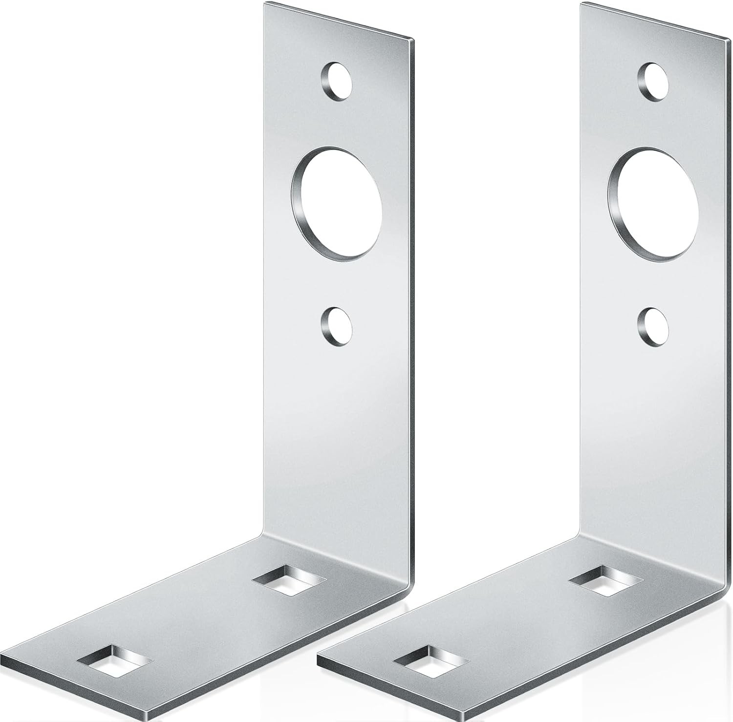 2 Pack Galvanized Trailer Light Brackets L-Shape Tail Light Bracket for Boat