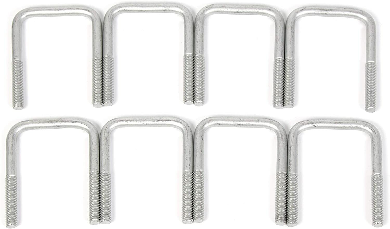 4 Pack 10″ Galvanized Swivel Top Bunk Bracket & Square U-Bolts For Boat Trailer