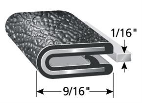 1/16″ Black Edge Trim Lock Camper Trailer RV Boat Seal Lock Permanent Lok Grip