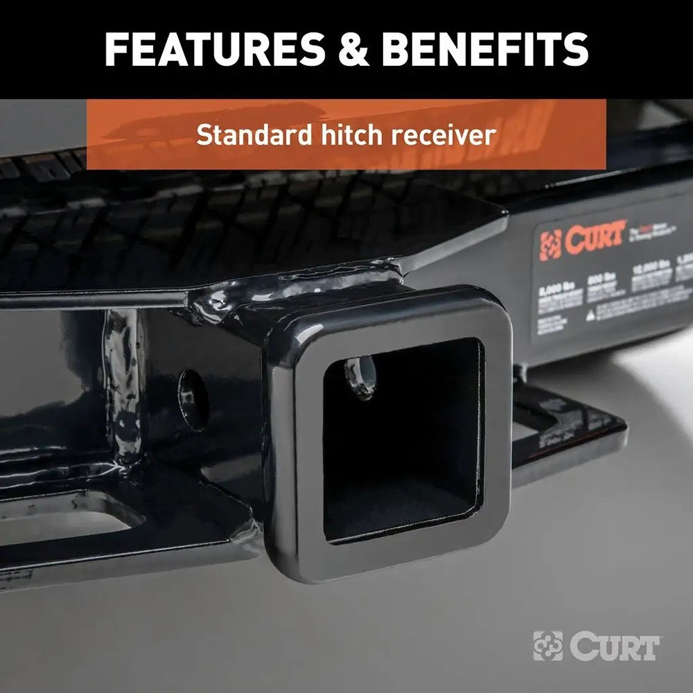 CURT Class 3 Concealed Front Trailer Hitch w 2″ Receiver Opening