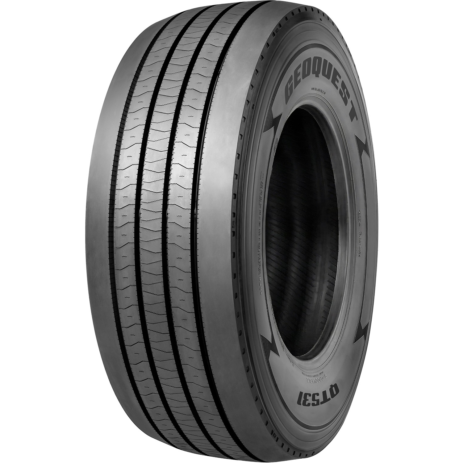 Tire ST 235/80R16 129/125M Load G 14 Ply Geoquest QT531 All Steel Trailer