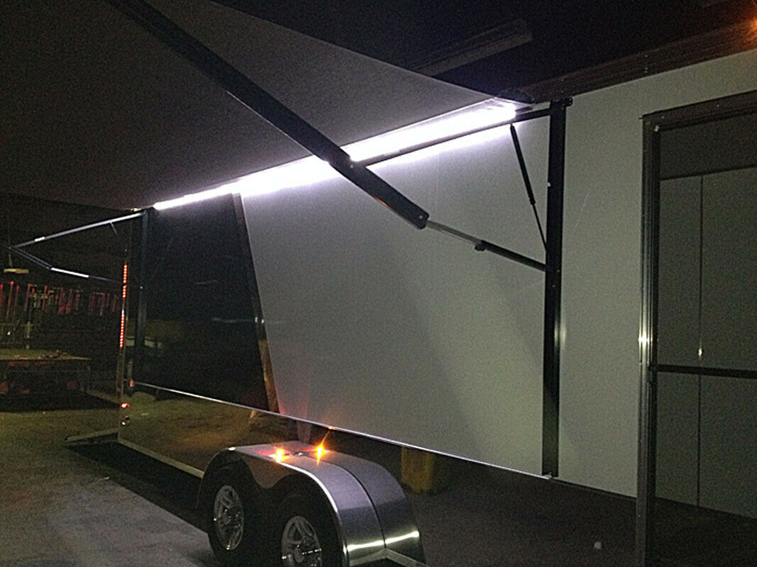 12V Interior 2835 LED Light Strip White Light Switch Enclosed Cargo Trailer RV