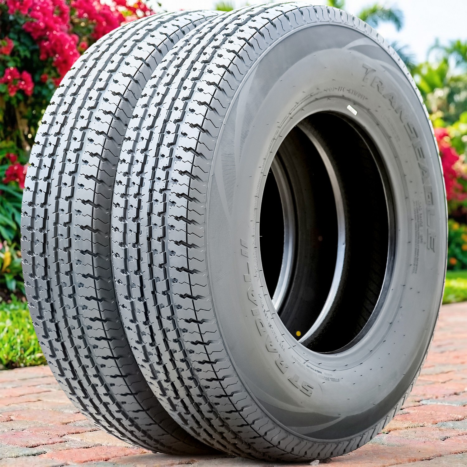 4 Tires Transeagle ST Radial II Steel Belted ST 205/75R14 Load E 10 Ply Trailer