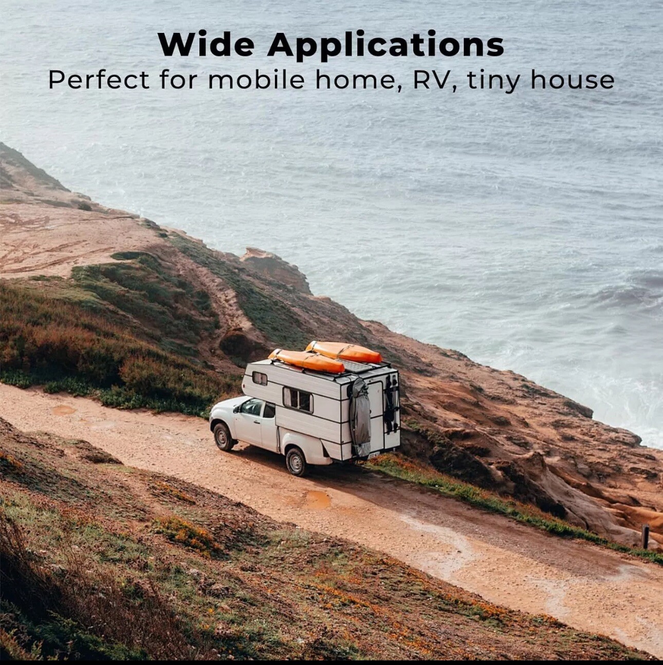 Camplux RV Tankless Water Heater Propane Gas On-Demand Hot Water for Whole House