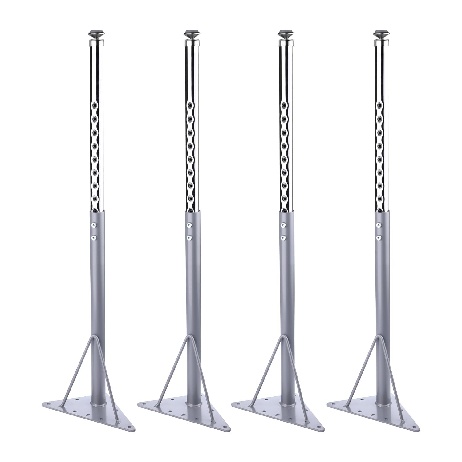 KAZAKA Adjustable Table Legs, 20-30 inch for Activity & 17.3*6.69*7.48, Grey
