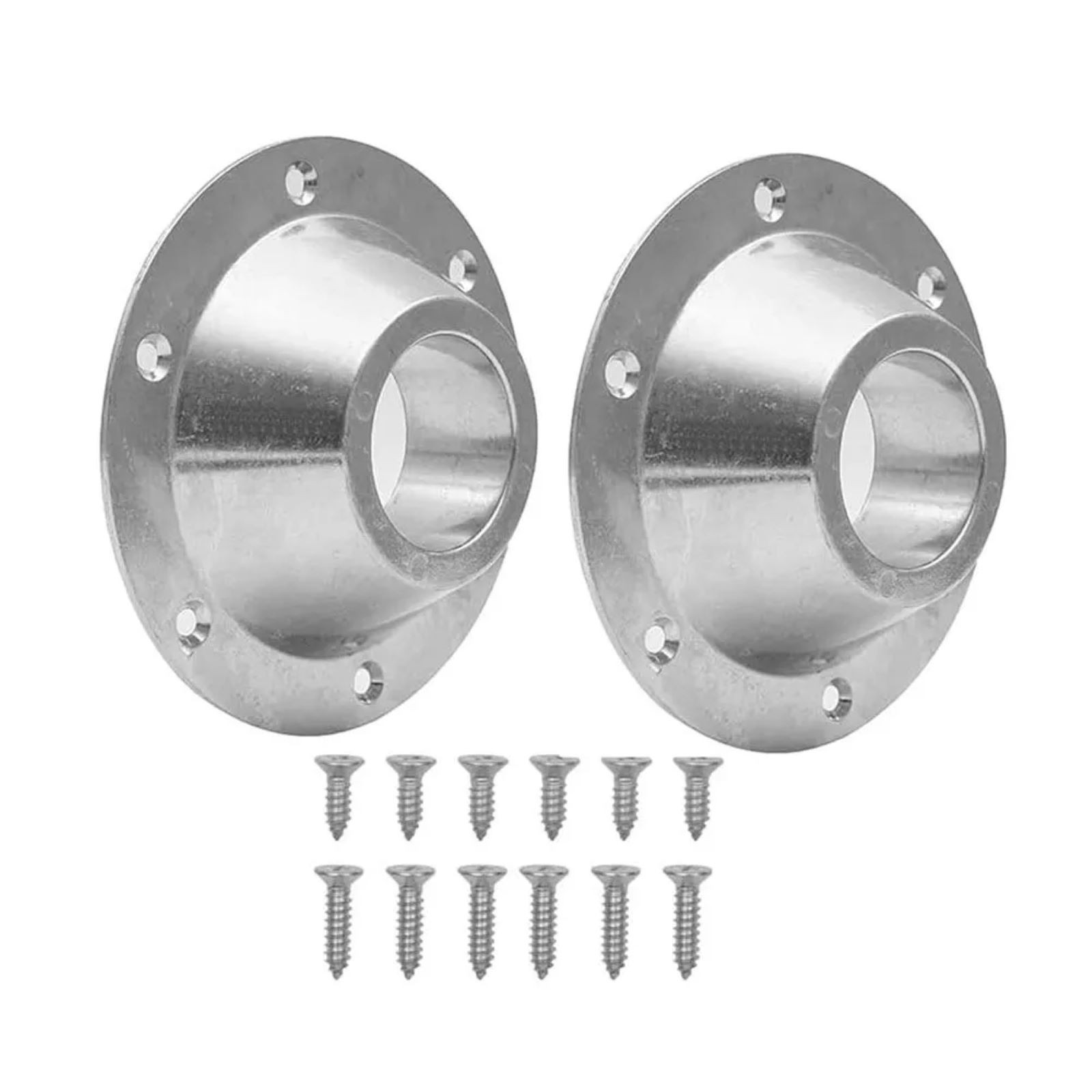 2Pcs RV Table Bases Aluminium Floor Fixed Mounting Pedestal Accessories Camper