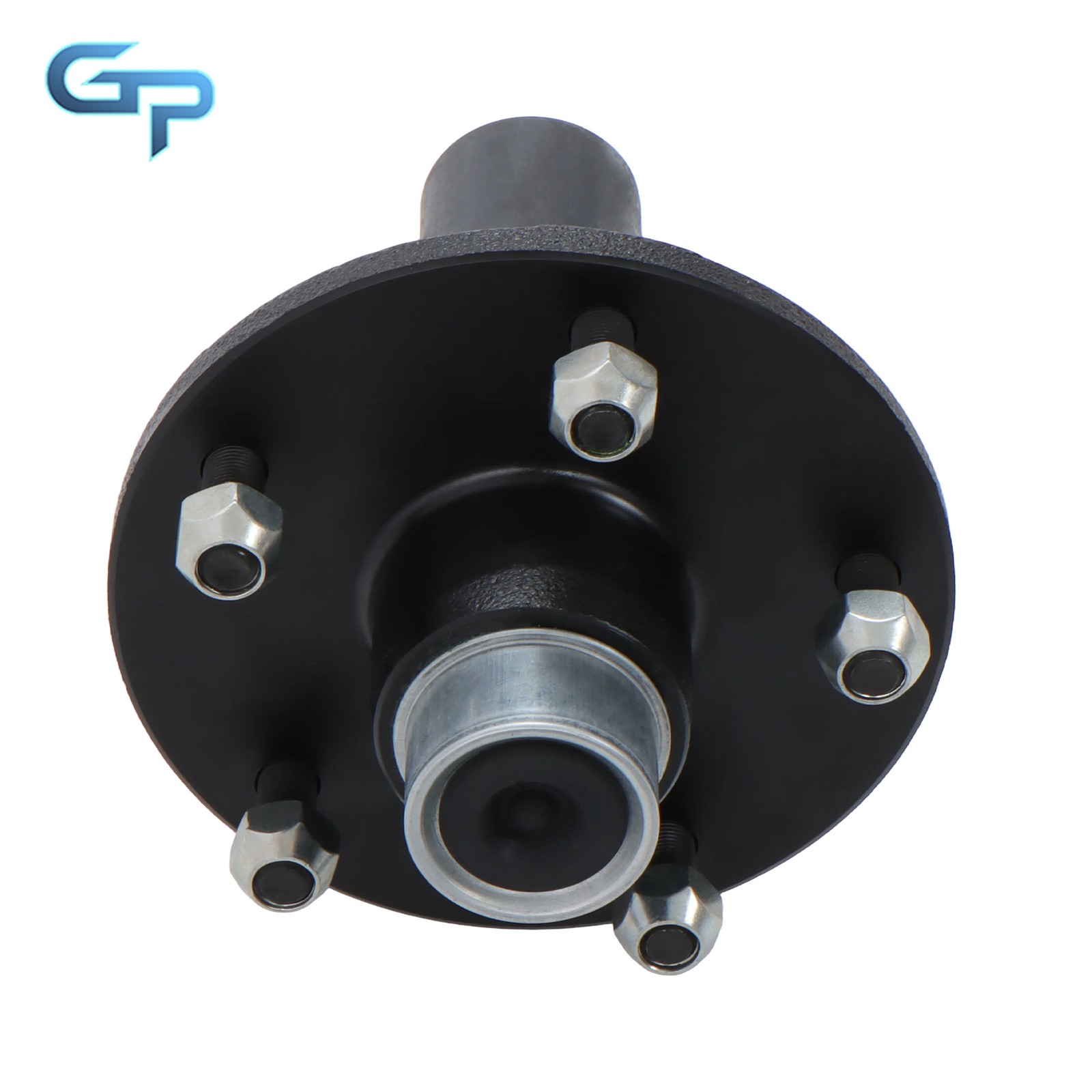 #84 Spindle Pre-Assembled 5 on 5.5′ Trailer Hub Kit Round