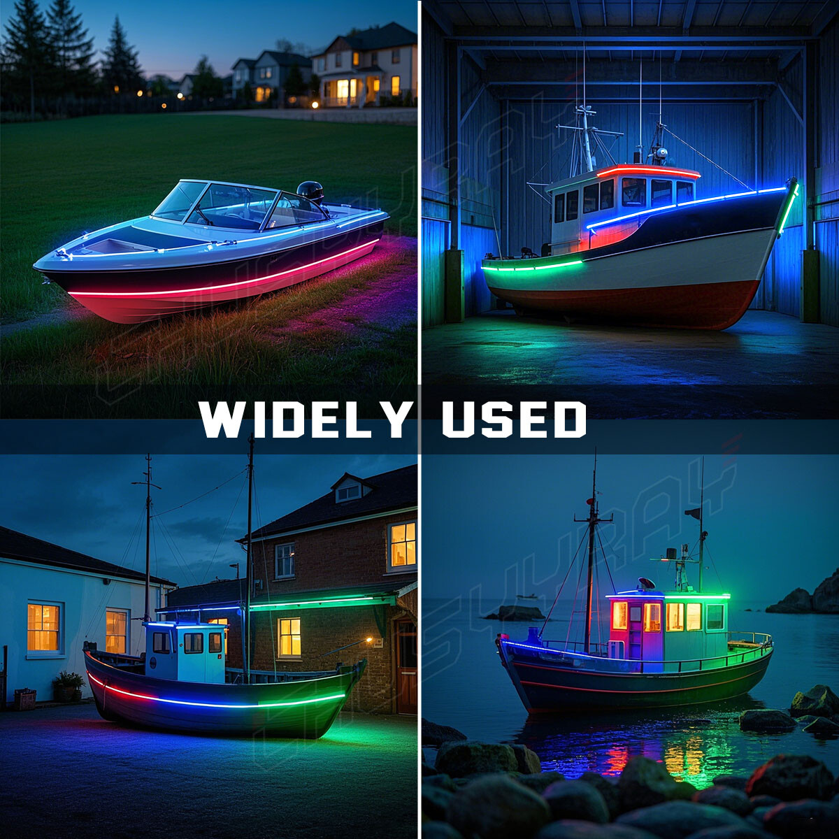 6000K RGB Waterproof RV Exterior Awning Strip Lights, RV Outdoor Lights16.4 FT
