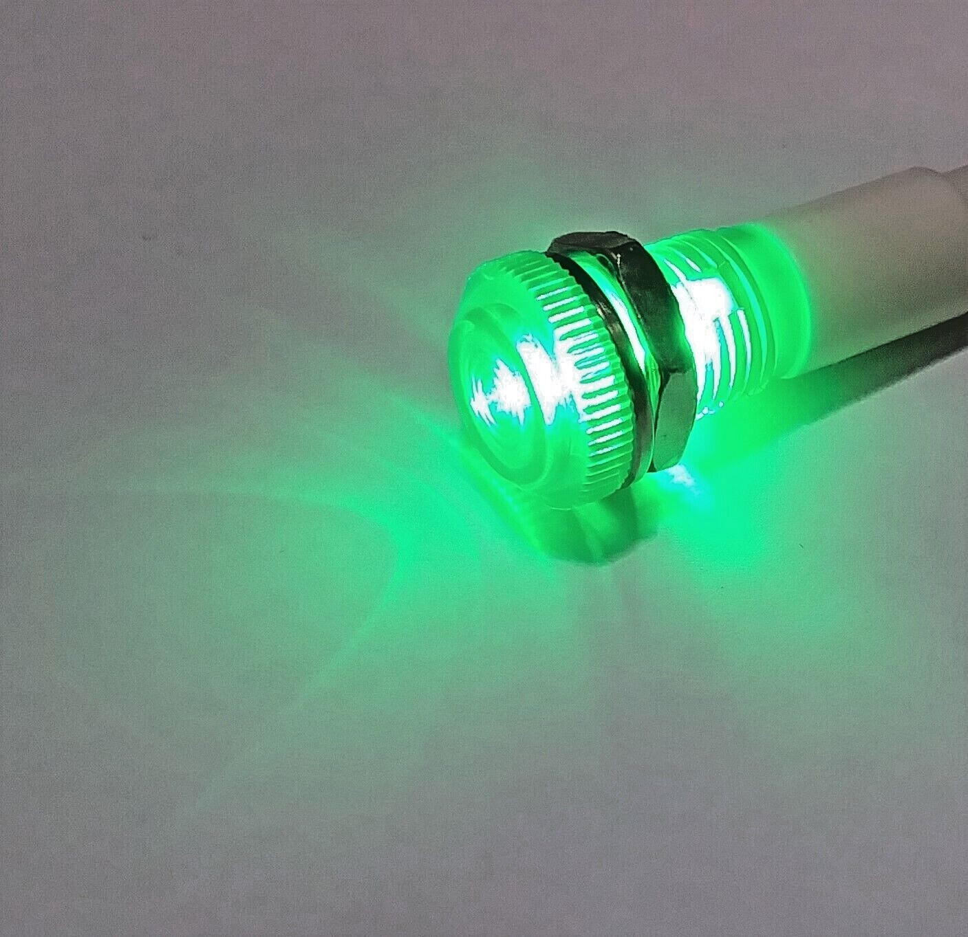 6 BBT 12 volt Waterproof Low-Profile Bright Green LED RV Indicator Lights