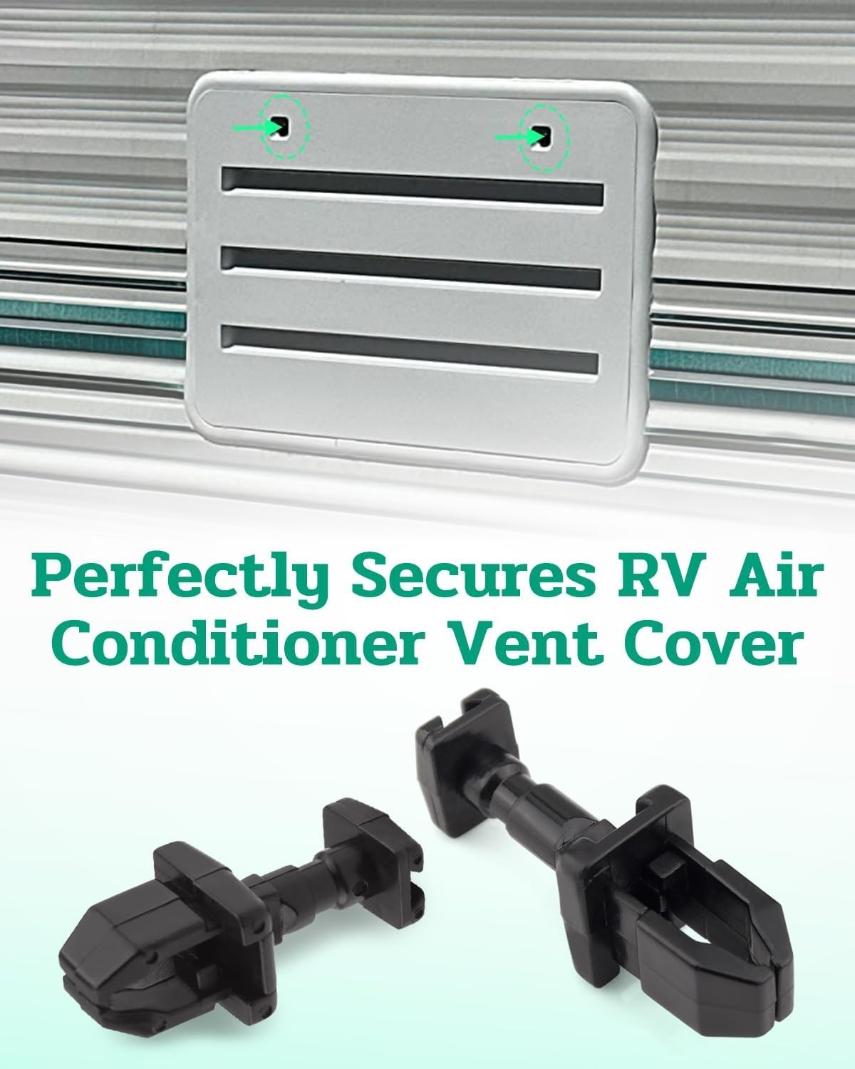 RV Refrigerator Vent Cover Latch Kit Fit for Universal RV – Four Packs