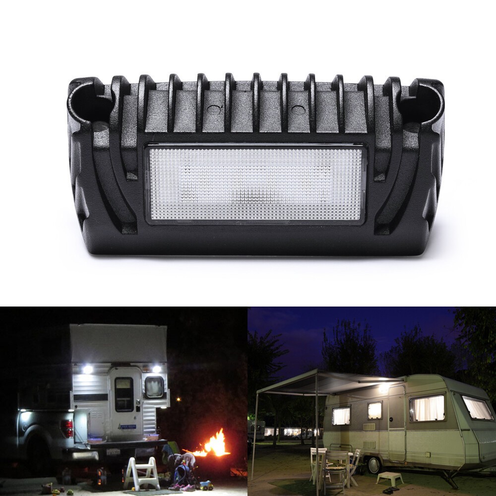 RV Exterior LED Porch Utility Light 12V 750LM Awning Lights for Trailer Camper