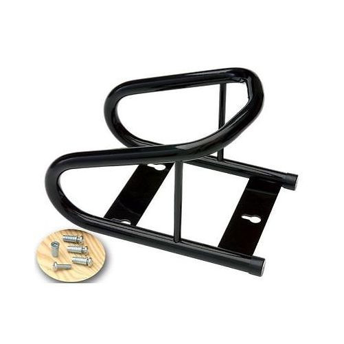 Phoenix USA SPWM Tow Rax Wheel Chock Black Powder Coated w/ Wood Surface Mount