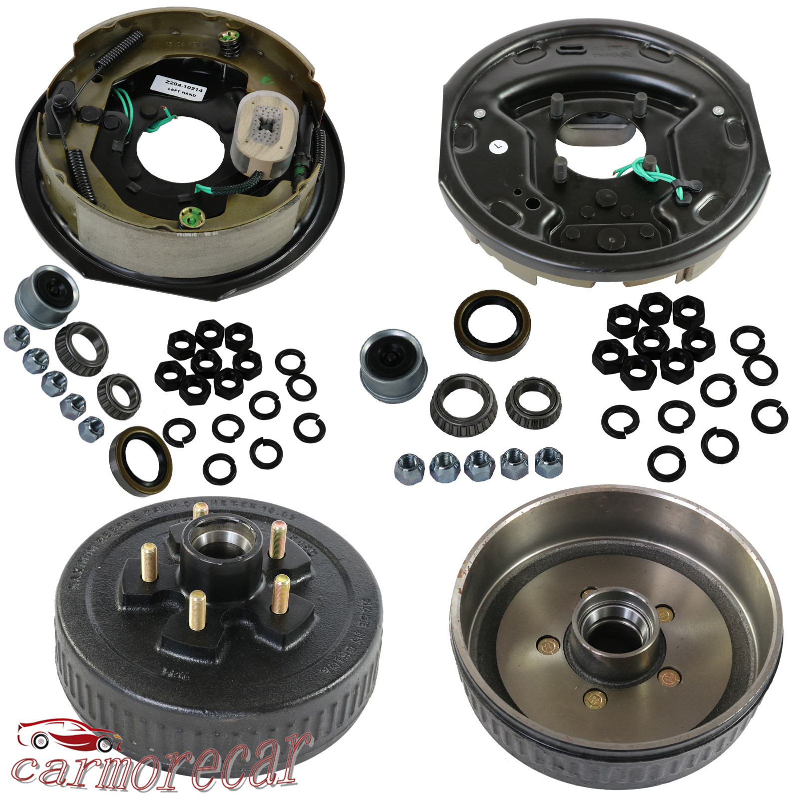 10″X2-1/4″ Electric brakes and 5 on 5 Trailer Hub Drum Kits For 3500 lbs Axle