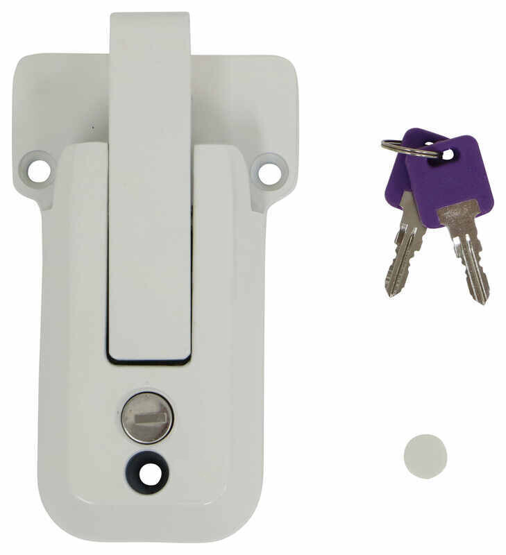 White Locking Cargo Trailer Cambar Door Latch Vise Lock Cam Bar G301-G390