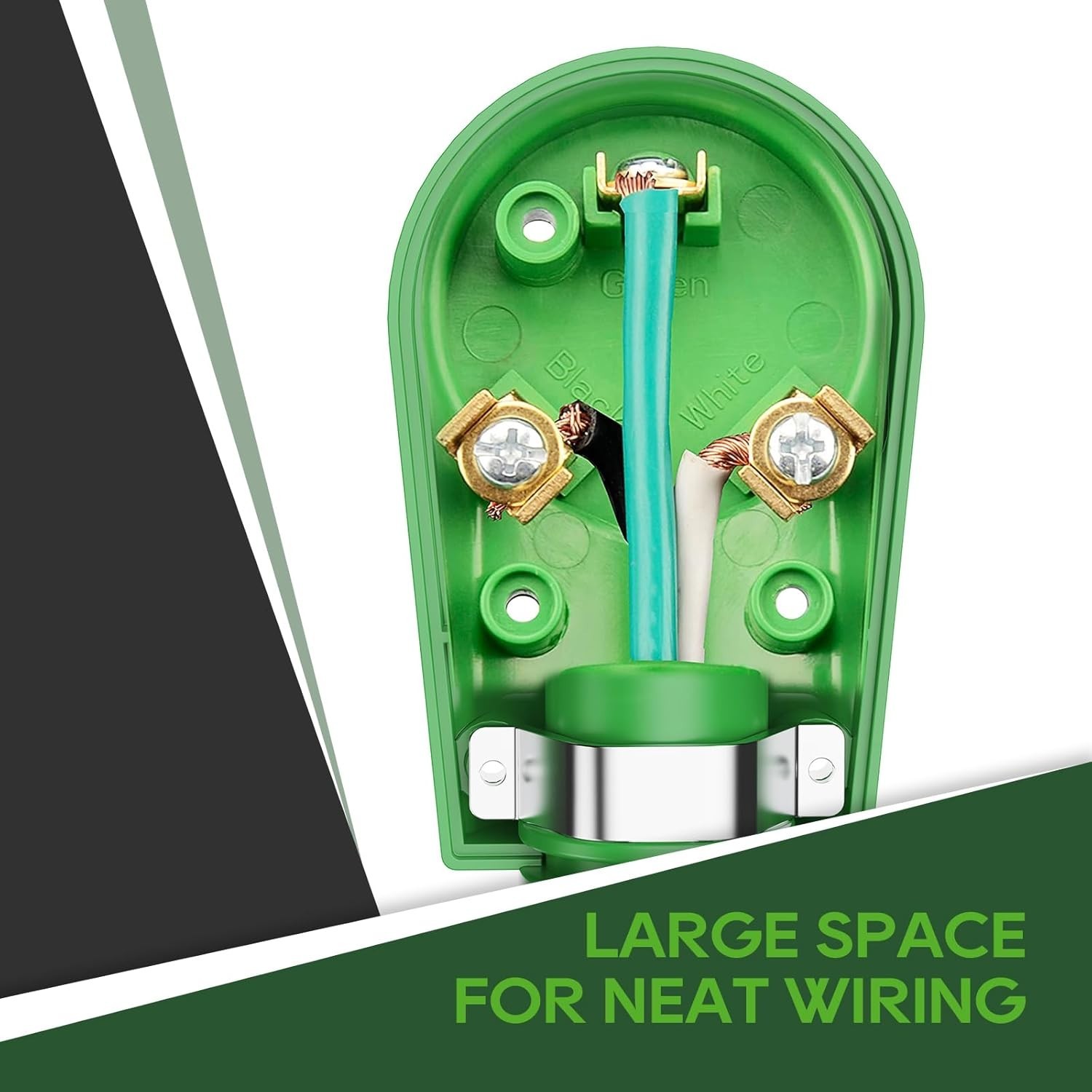 Reliable 30 Amp RV Disconnect Plug NEMA TT-30P, Durable ABS & PC Materials