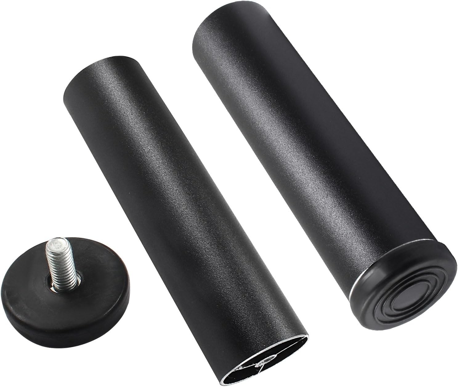 Murtenze 4 PCS 6 Inch Metal Furniture Legs – Adjustable Height 6 inch, Black