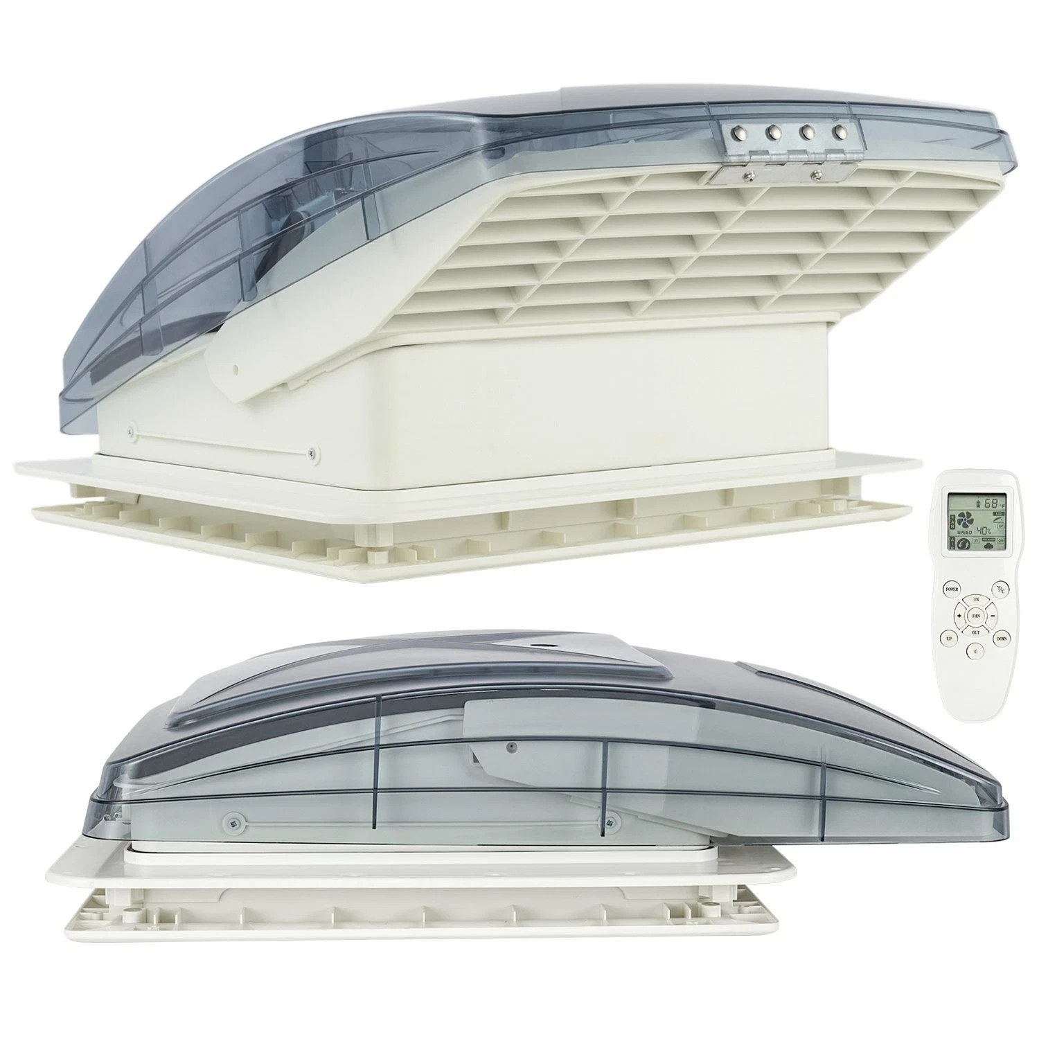40*40cm MAX AIR DELUXE RV Roof Vent Crystal Fan Van Camper Caravan Skylight