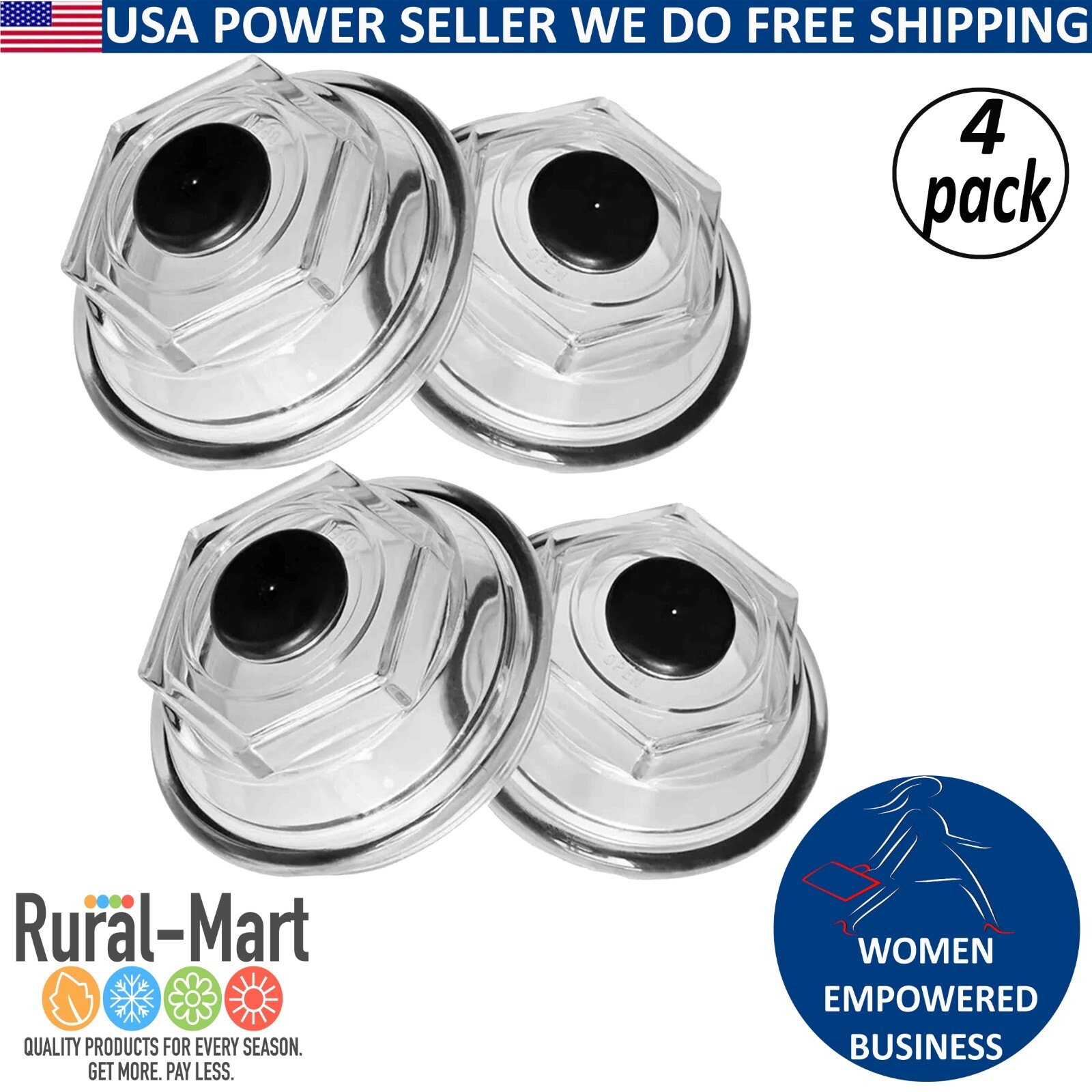 Oil Bath Cap 4pk 3.5” 21-88 For Trailer Axle Dexter 9K 10K 8-415 430 After 2009
