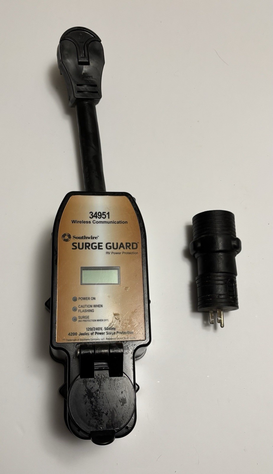 Southwire Surge Guard 34951, 120/240V 50 Amp RV Surge Protecter