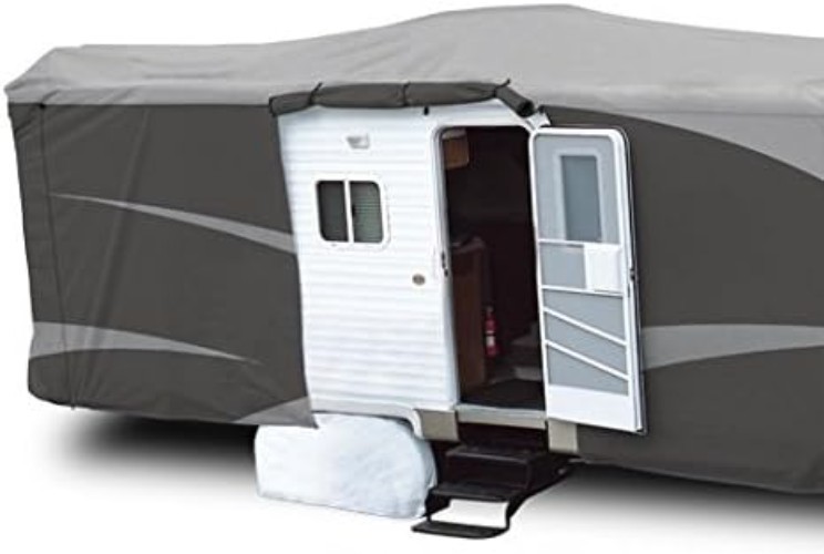 SFS AquaShed Gray RV Cover for Trailers 26’1″ – 28’6″ – Moisture Defense