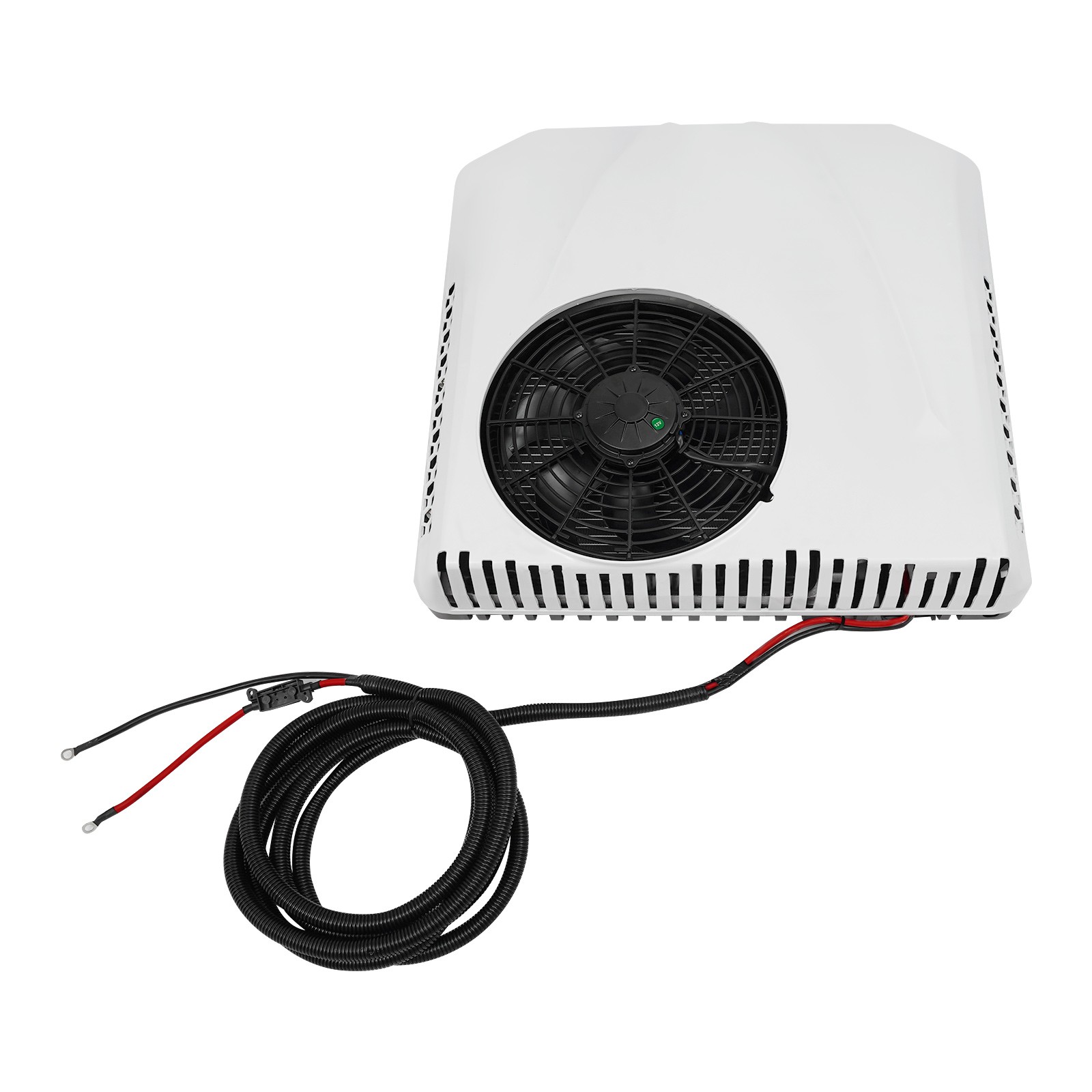 White RV Heating and Cooling Air Conditioner, 12V Air Conditioner for Motorhomes