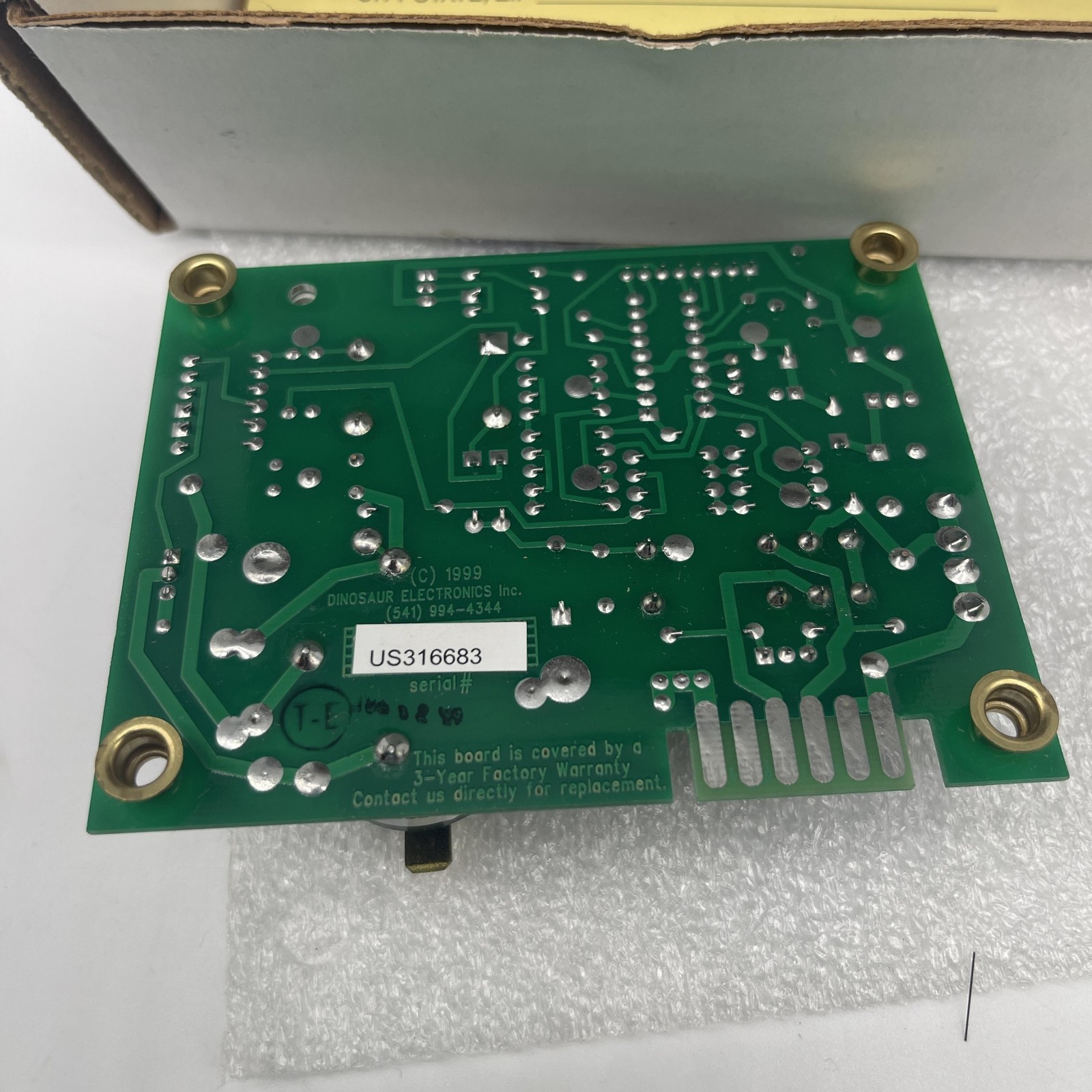 Dinosaur Electronics UIB S RV Ignition Control Board 12V Spade Rev 10 Green