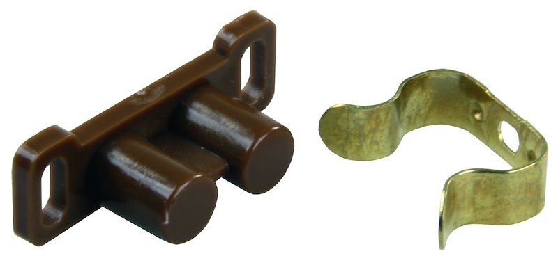 JR Products 70205 Barrel Cabinet Catch Set with Metal Clip