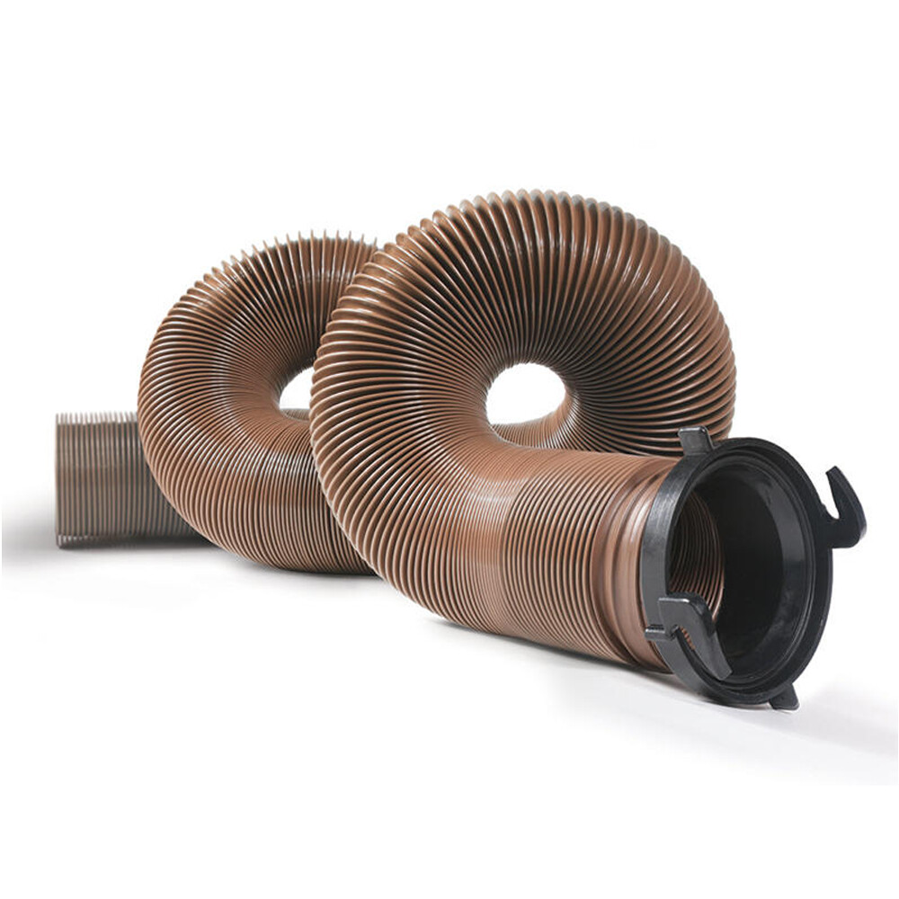 Camco Heavy Duty RV Sewer Hose with Pre-Attached Fitting – 15 Feet (39691)