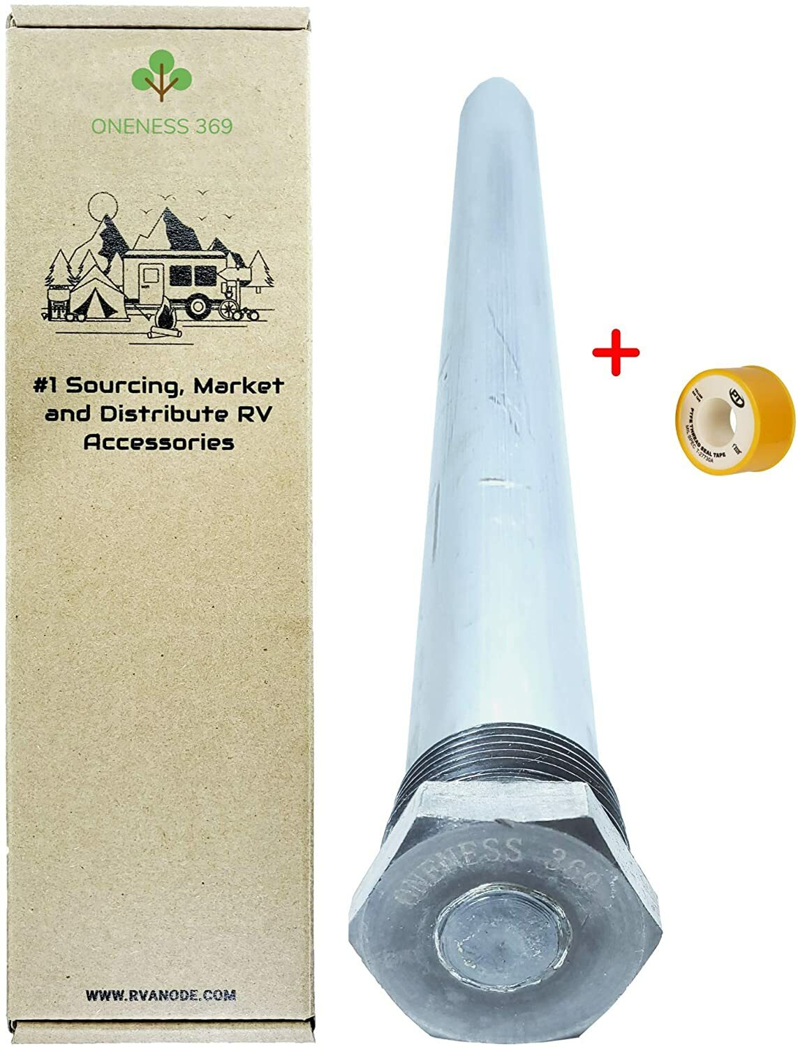 ONENESS 369 (1 Pack) RV Water Heater Anode Rod Suburban 9.25 in x 3/4 in NPT