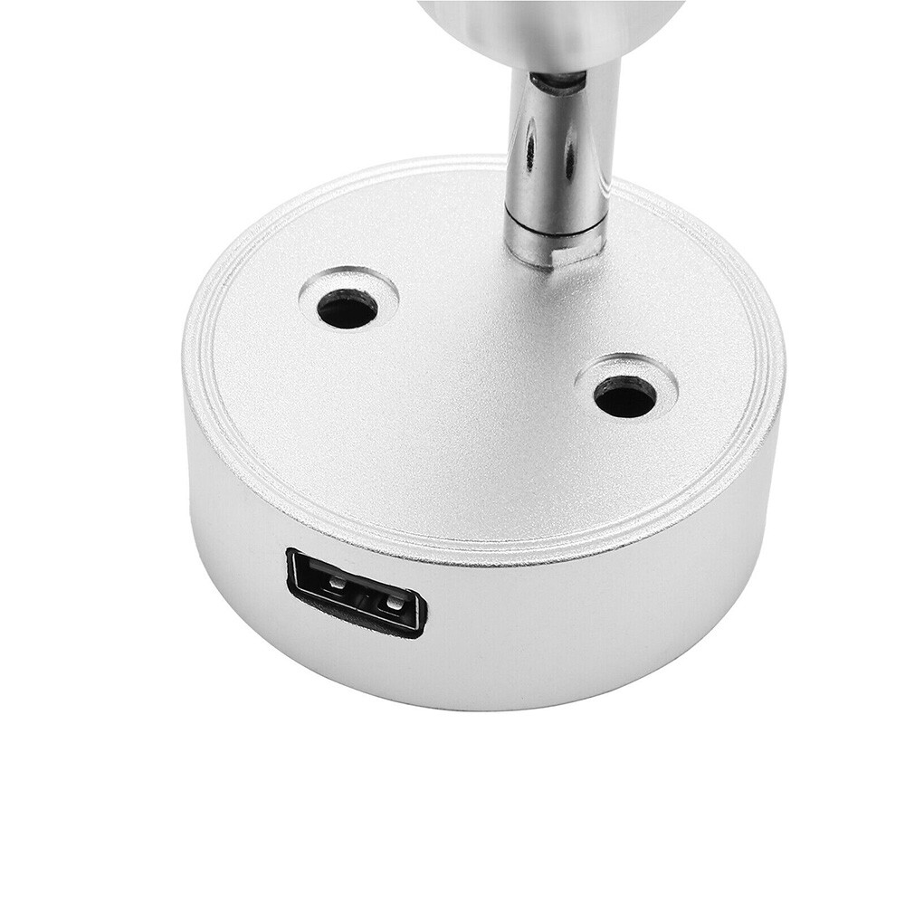 LED Spot Reading Light 12V-24V Bedside Dimming Lamp for RV Caravan Camper Wall