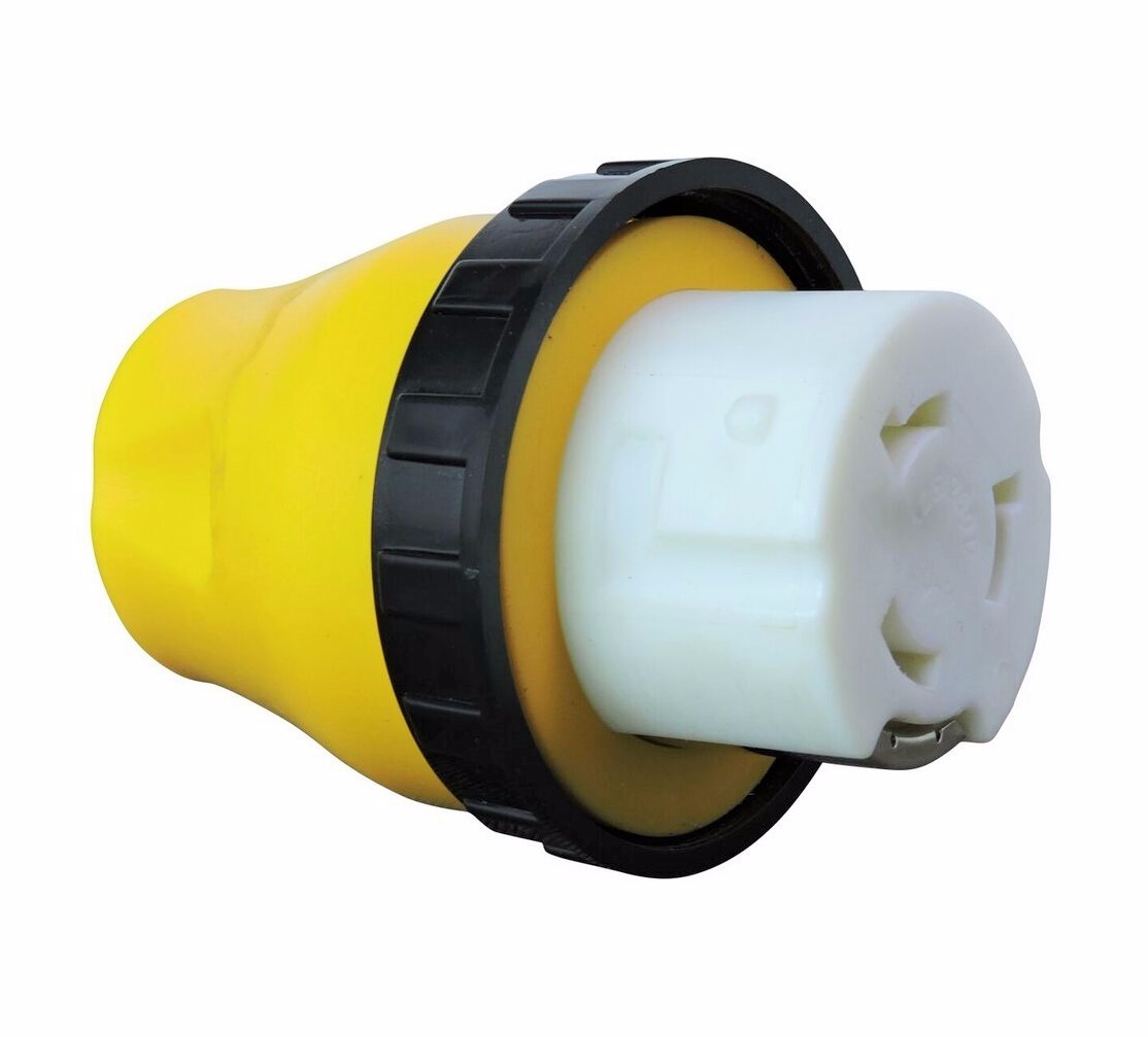 RV Power Cord Adapter 15 Amp Male to 50 Amp Twist Lock Female Trailer Motorhome