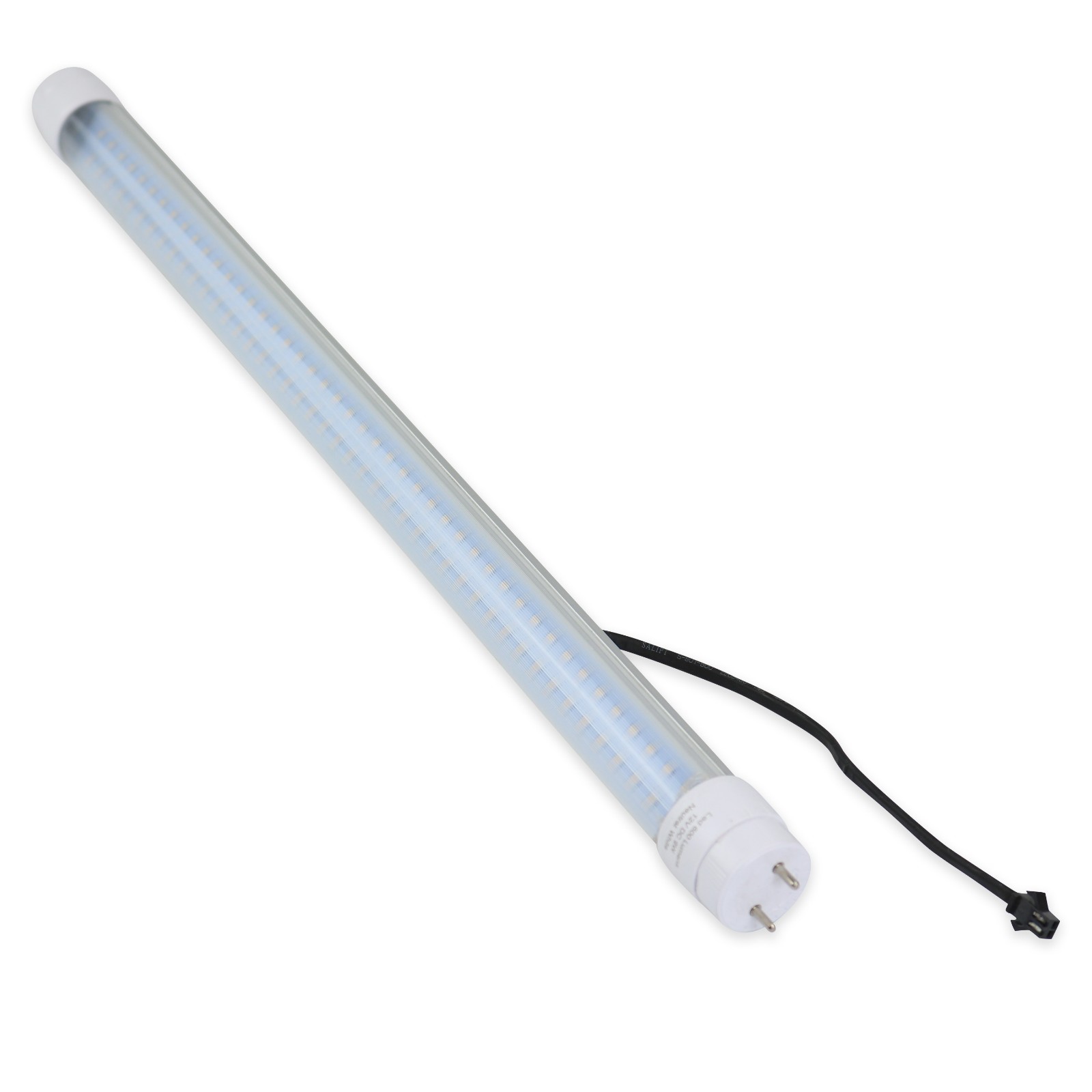 4PC 12V DC RV Marine F15T8 LED Tube Light 9W 18″(17-3/4″ pin to pin) WW 600 lm