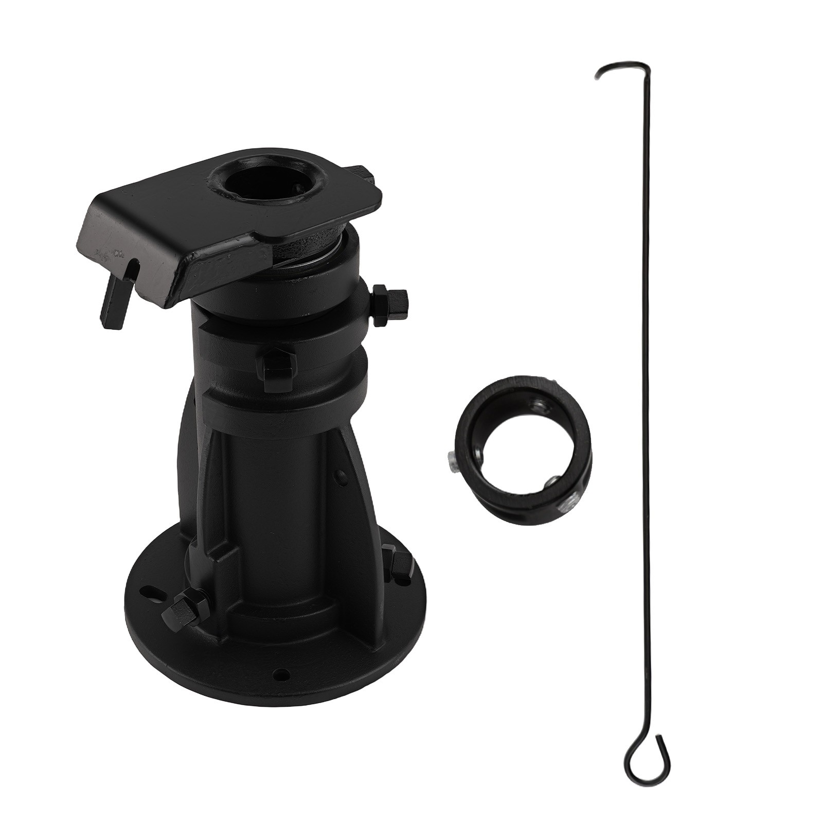 Adjustable Cushioned Adapter Fifth Wheel To Gooseneck 12 to 16 inches Steel