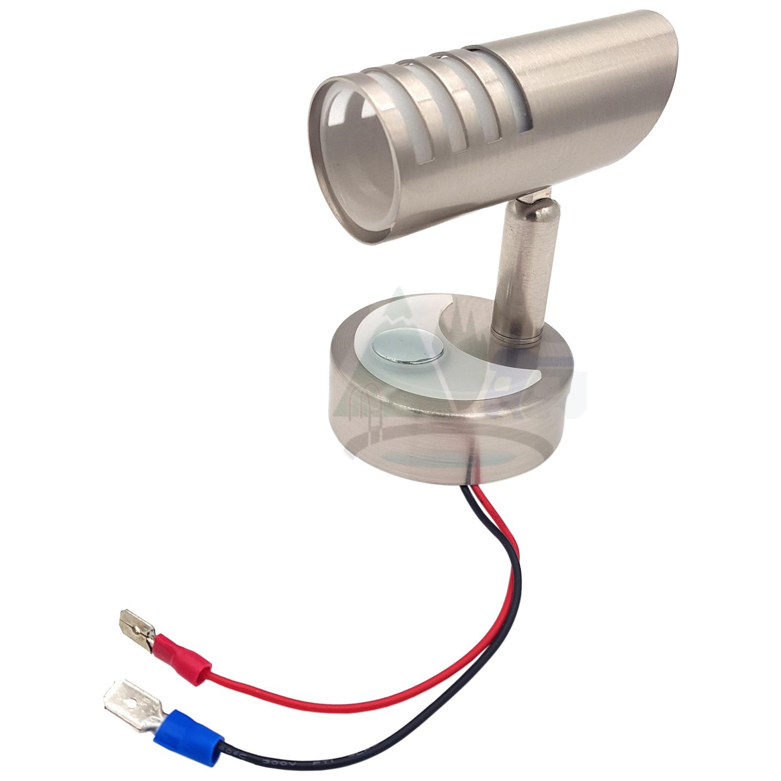 DIMATEC LED SPOT LIGHT TOUCH CONTROL SATIN NICKEL CARAVAN MOTORHOME BOAT 10-14V
