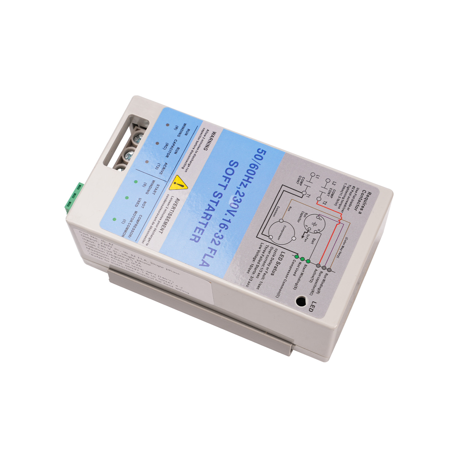 16-32A AC Soft Starter Motor Protection 230V for Utility/Generator Power New