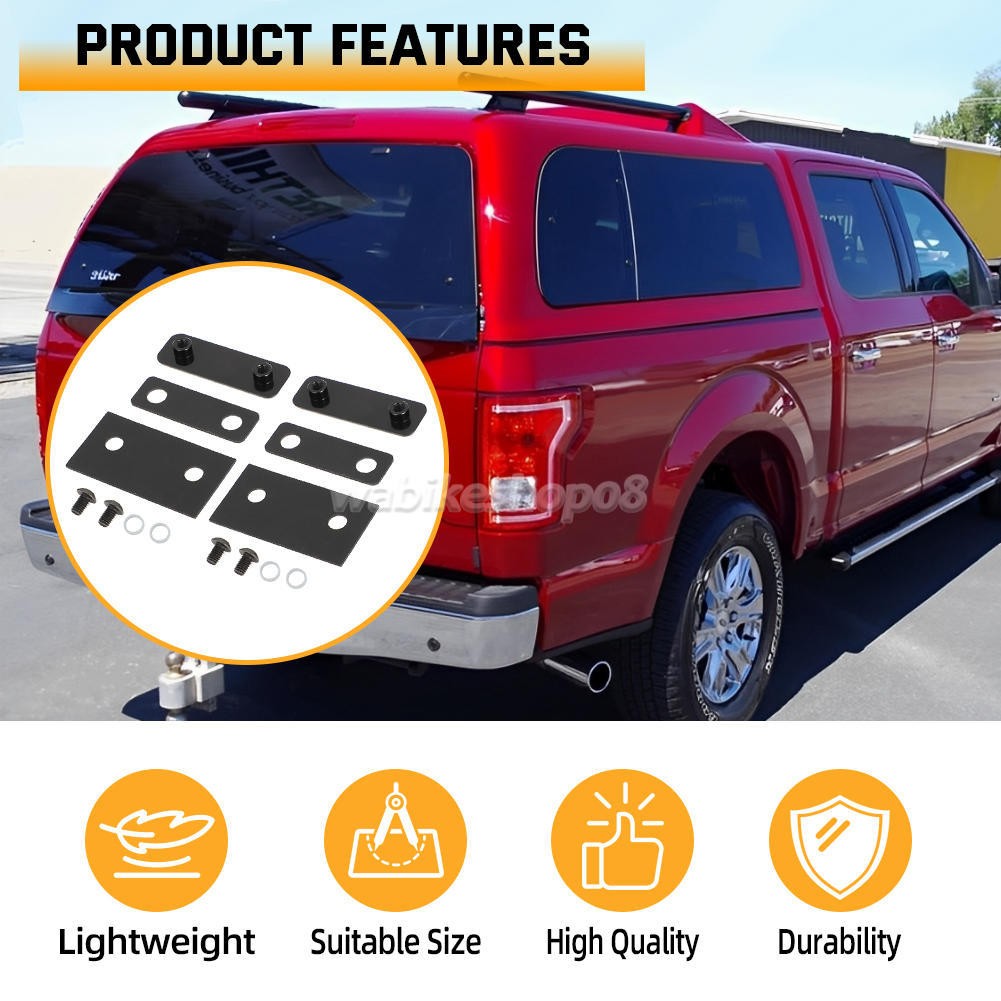 For 710001 SnugTop Camper All Glass Rear Doors Iron+Rubber Nut Plates W Hardware