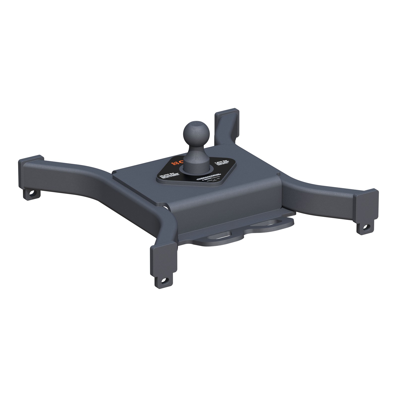 Curt Spyder 5th Wheel Rail Gooseneck Hitch with 2-5/16″ Ball, 30K #16090
